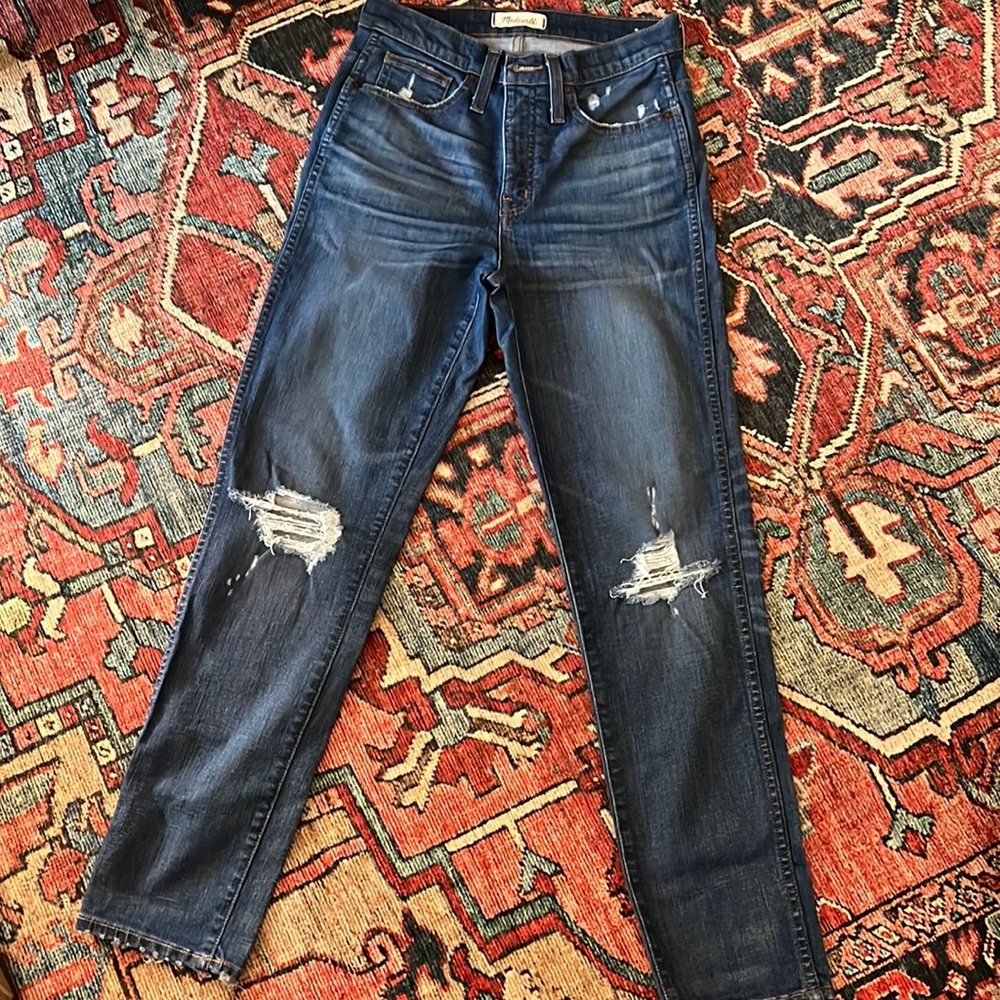 Madewell distressed Slim Straight size 27
